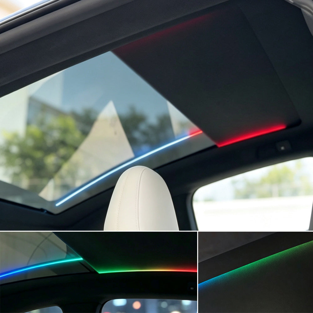 for Tesla Model S Auto Electric Sunshade Roof Starry Shade