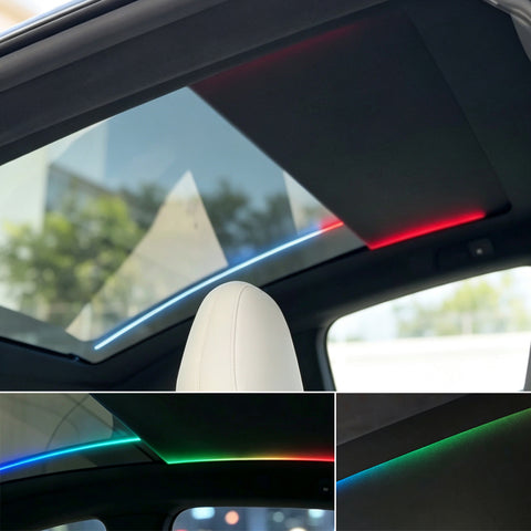 for Tesla Model S Auto Electric Sunshade Roof Starry Shade