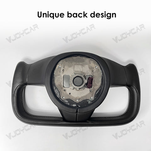 New For Tesla Model X Model S Yoke Steering Wheel Pre-built Scroll Button Heating Cable Panel Horn Cover