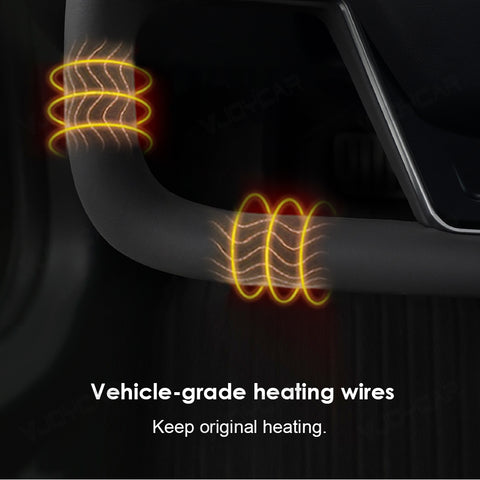 New For Tesla Model X Model S Yoke Steering Wheel Pre-built Scroll Button Heating Cable Panel Horn Cover