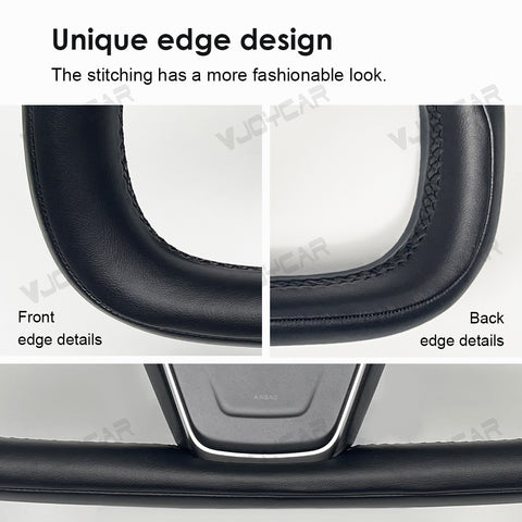 New For Tesla Model X Model S Yoke Steering Wheel Pre-built Scroll Button Heating Cable Panel Horn Cover