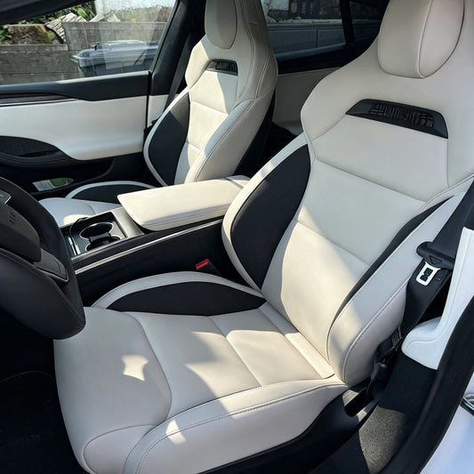for Tesla Model X S Sports Seats A/lcantara+Yacht Leather