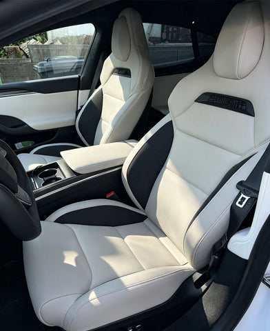for Tesla Model X S Sports Seats Alcantara+Yacht Leather