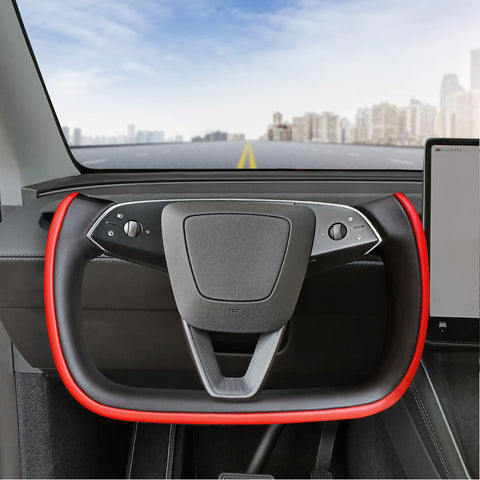 for Tesla Model Y 3 Yoke Steering Wheel Custom Double Colors