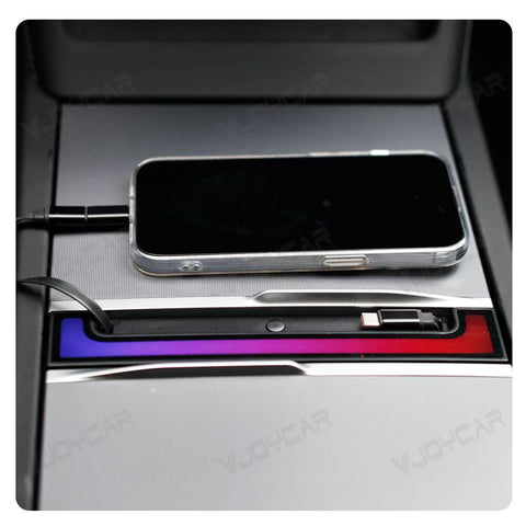for Tesla Model Y Juniper 3 Highland Center Console Hub Mobile Phone Fast Charging Retractable Cord 60W 60W