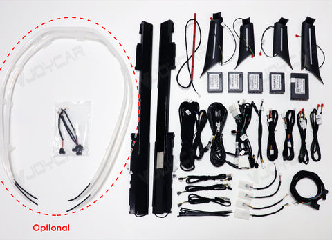 for New Tesla Model Y Juniper Dynamic Ambient Light Atmosphere Lighting Kit Door Grab Breathing Lamp Air-vent Stream Seat Back APP Control