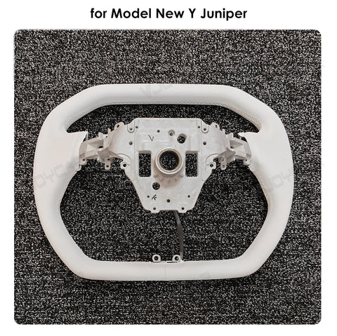 New Tesla Model Y Juniper Cybertruck Hexagon Yoke Steering Wheel Handle With Heating for Tesla Model 3 Highland 2025+