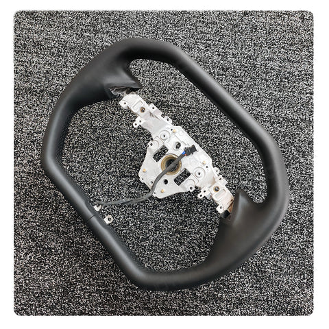 New Tesla Model Y Juniper Cybertruck Hexagon Yoke Steering Wheel Handle With Heating for Tesla Model 3 Highland 2025+