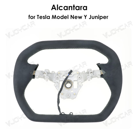 New Tesla Model Y Juniper Cybertruck Hexagon Yoke Steering Wheel Handle With Heating for Tesla Model 3 Highland 2025+