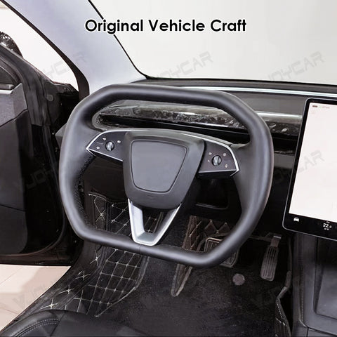 New Tesla Model Y Juniper Cybertruck Hexagon Yoke Steering Wheel Handle With Heating for Tesla Model 3 Highland 2025+