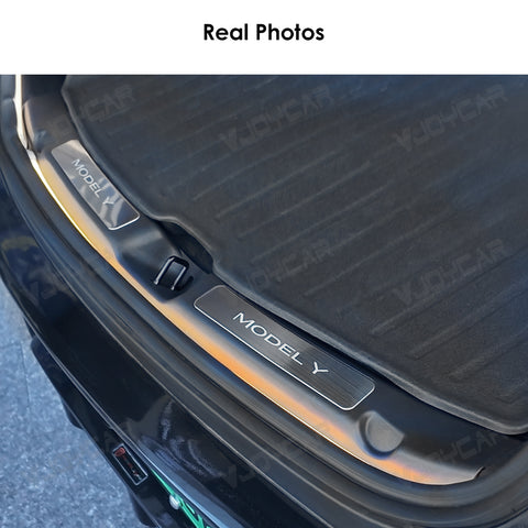 for Tesla Model Y Juniper Model YL Magnetic LED Illuminated Trunk Sill Trim Protection LED Light Auto On Off