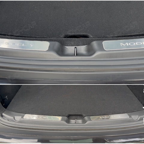 for Tesla Model Y Juniper Model YL Magnetic LED Illuminated Trunk Sill Trim Protection LED Light Auto On Off