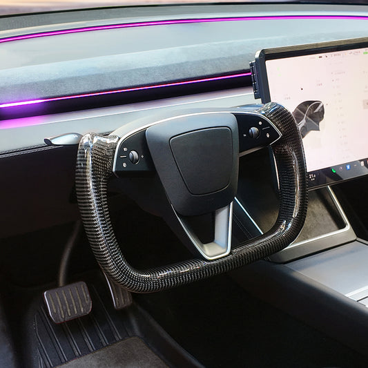 for Tesla Model Y YL Carbon Fiber Yoke Steering Wheel Handle