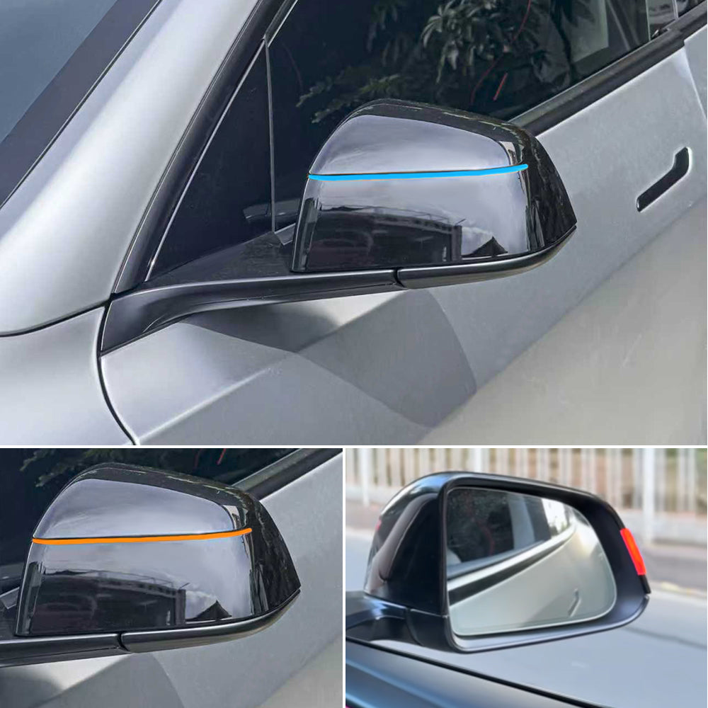for Tesla Model Y / Y Juniper Full Self-Driving FSD Rearview Blue Light