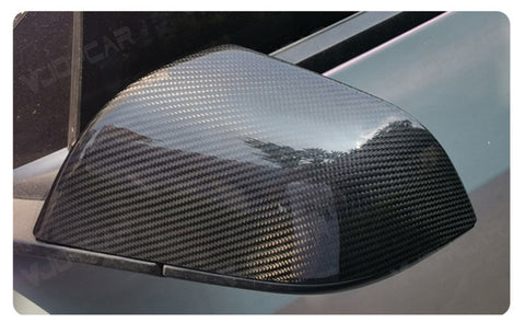 for Tesla New Model Y Juniper Model 3 Highland X S Dry Carbon Fiber Rearview Mirror Housing
