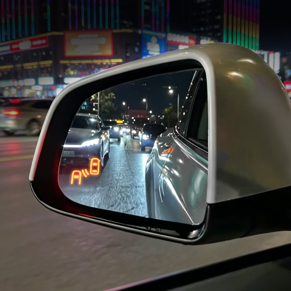 for Tesla Rearview Mirror Smart Blind Spot Detection BSD Indicator
