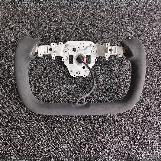for Tesla Yoke Steering Wheel Custom Italy Alcantara 350mm