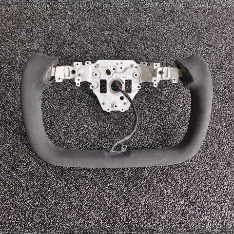 for Tesla Yoke Steering Wheel Custom Italy Alcantara 350mm