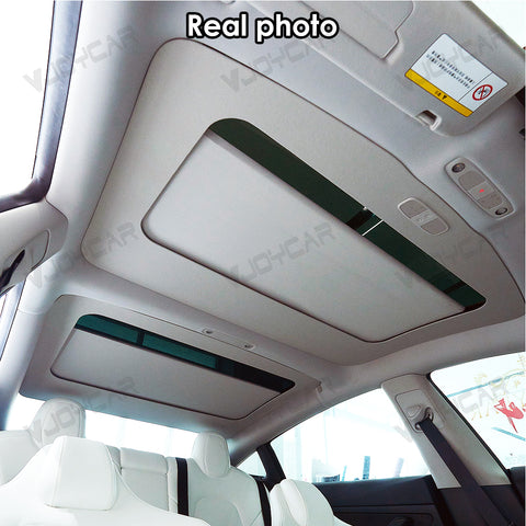 for Tesla Model 3 Highland Auto Electric Sunshade Retractable Glass Roof Block UV Keep Cooling Button Voice Control