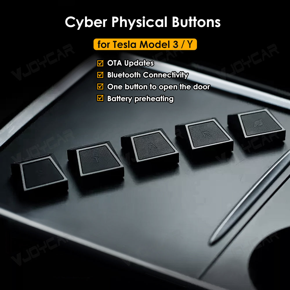 Cybertruck Style Physical Bluetooth Commander Buttons for tesla Model ...