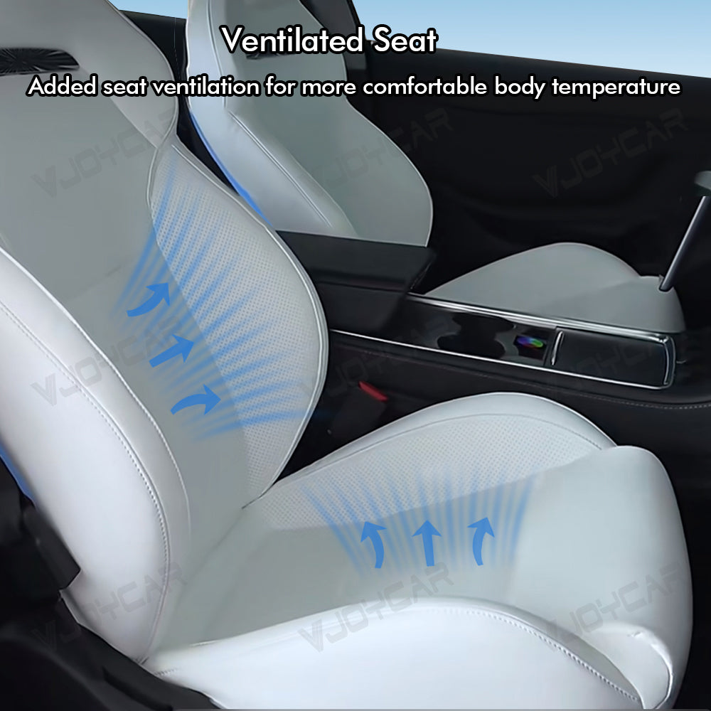 VJOYCAR Model 3 Highland Performance Style Sports Seats Ventilated Cushion for Tesla Model 3 Model Y 3 Highland