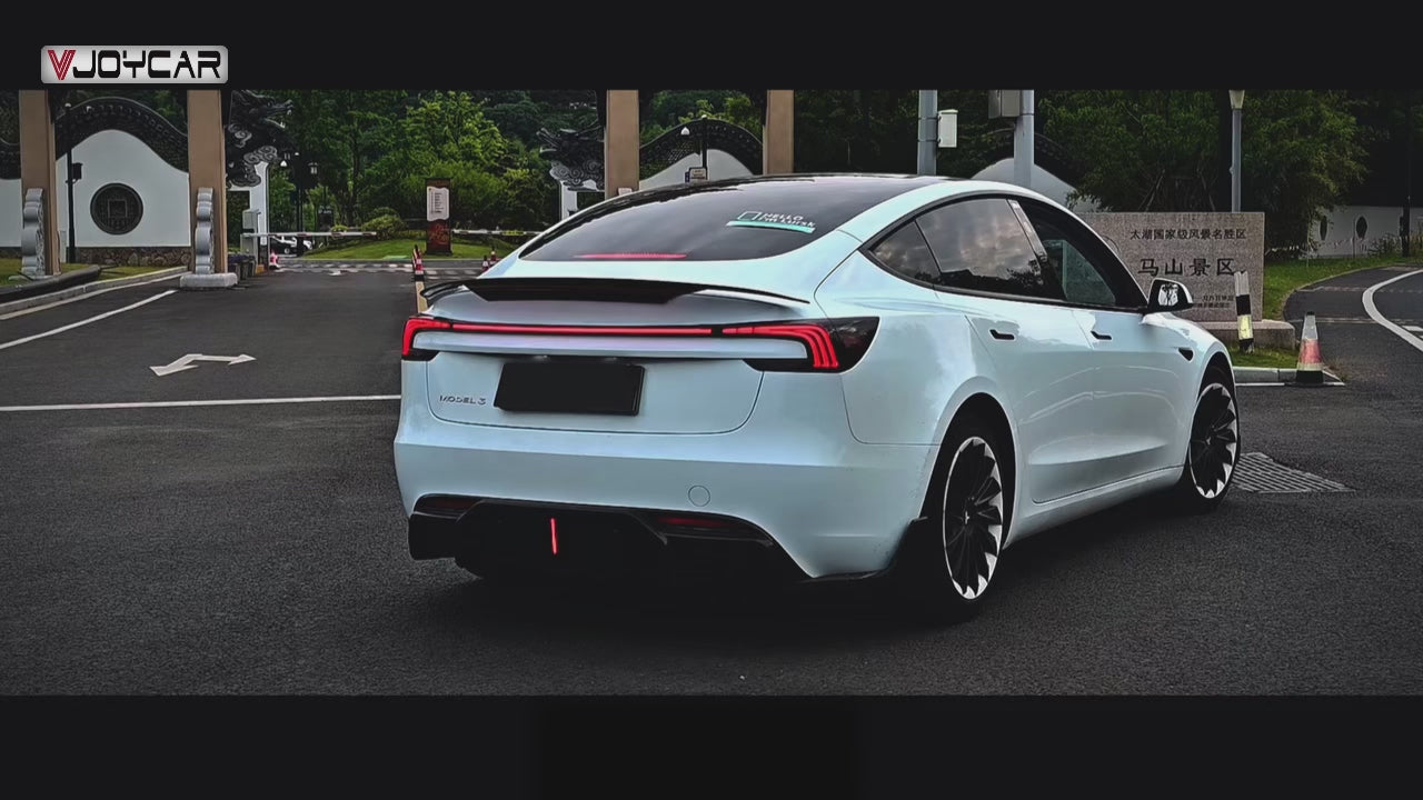for Tesla Model 3 Highland Full Width Taillight Rear LED Lamp Brake Light Turning Signal Lights Uprade