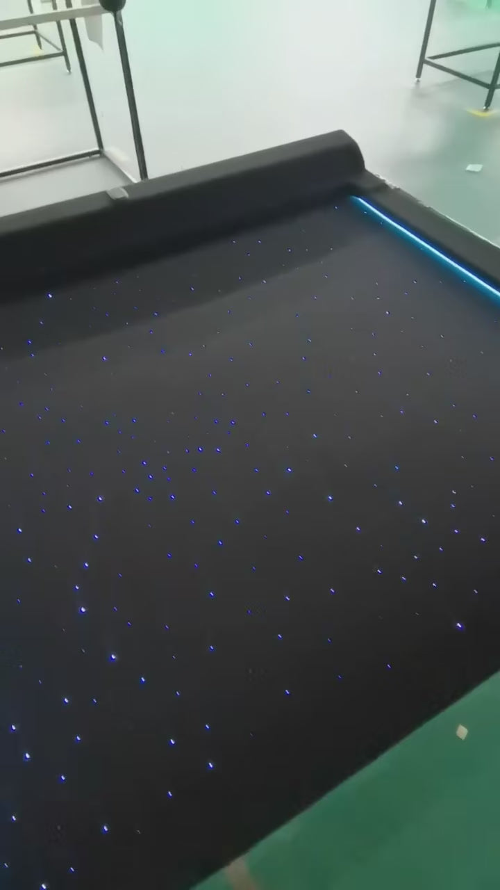 for Tesla Cybertruck Smart Electric Sunshade Roof Button Control Voice Control Rainbow LED Ambient Lights Starry Roof