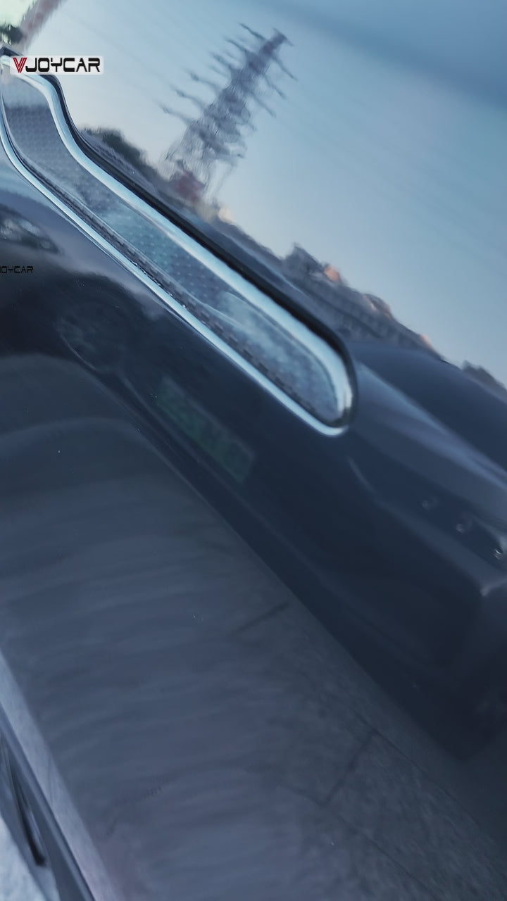 For Tesla Model Y Juniper 3 Highland Real Carbon Fiber Dry Carbon Fibre Door Handle Cover 4 Doors