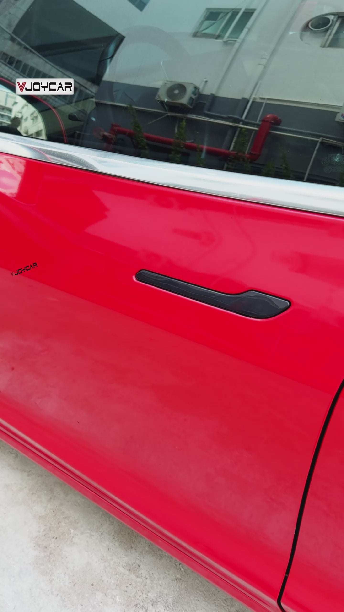 New Upgrade for Tesla Auto Door Handle Wireless Install Multi-contact Pop Up Colorful LED Panel