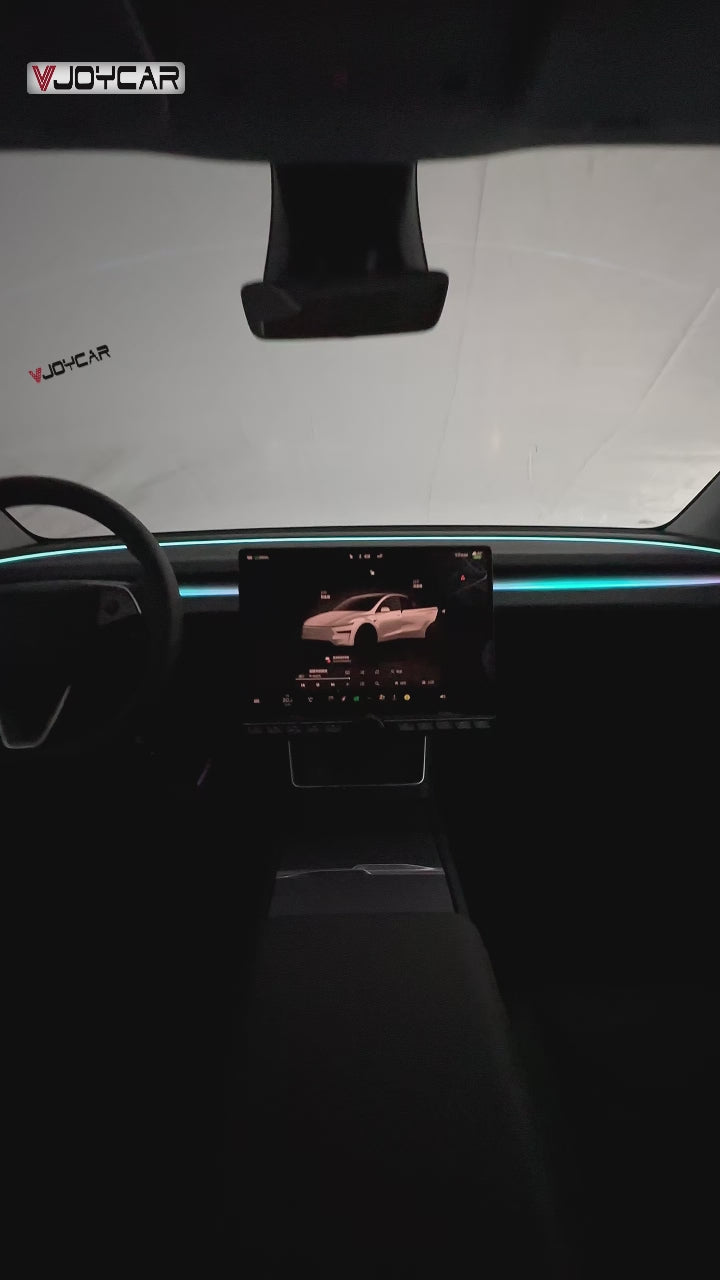 for New Tesla Model Y Juniper Dynamic Ambient Light Atmosphere Lighting Kit Door Grab Breathing Lamp Air-vent Stream Seat Back APP Control