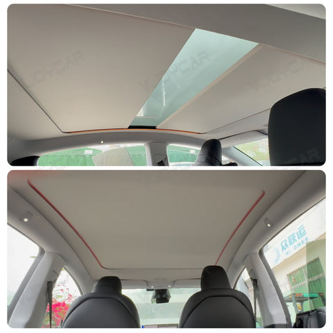 Parasol eléctrico para Tesla Model Y compatible con botones duales y control de voz opcional