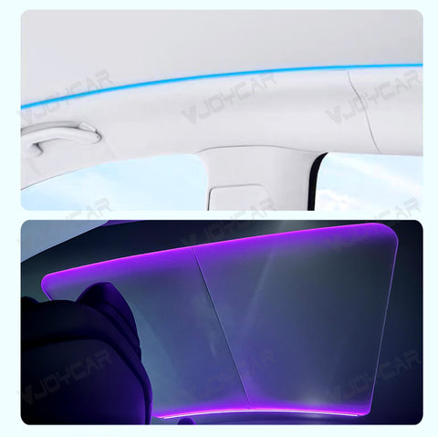 Parasol eléctrico para Tesla Model Y compatible con botones duales y control de voz opcional