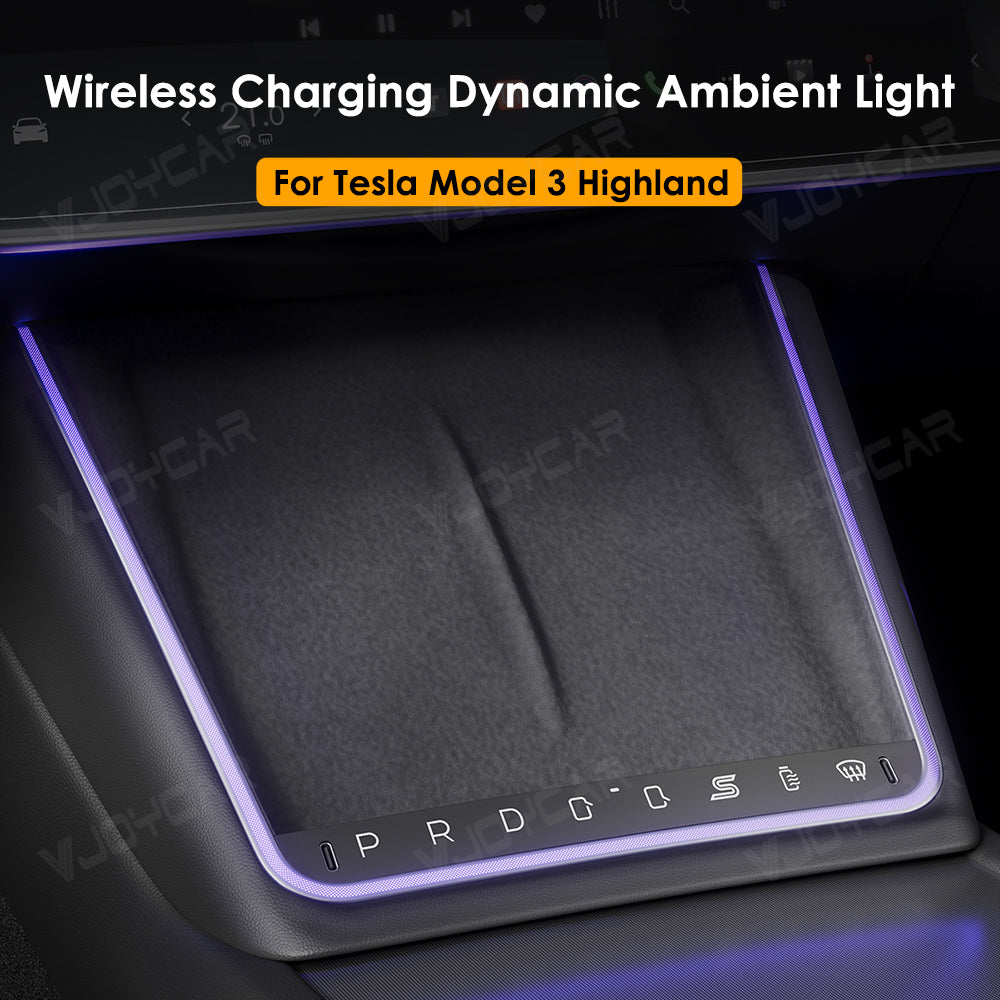 for Tesla Model 3 Highland Center Console Command Button With LED Lights Type-C Fast Charger