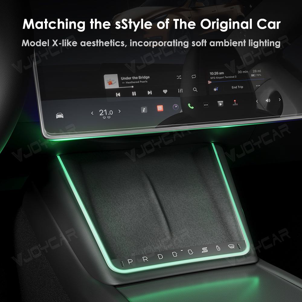 for Tesla Model 3 Highland Center Console Command Button With LED Lights Type-C Fast Charger