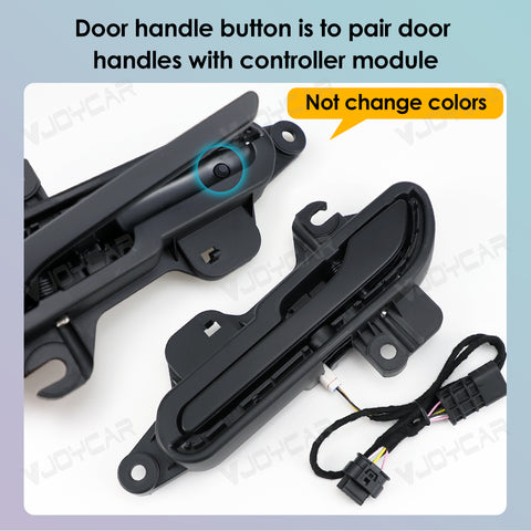 2025 Newest 7th Generation Wireless Auto Door Handle for Tesla Model Y 3 Y Juniper 3 Highland Colorful LED Auto Presenting Welcome Mode