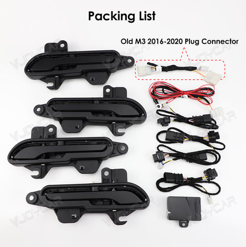 2025 Newest 7th Generation Wireless Auto Door Handle for Tesla Model Y 3 Y Juniper 3 Highland Colorful LED Auto Presenting Welcome Mode