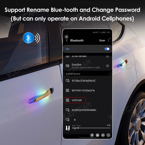 2025 Newest 7th Generation Wireless Auto Door Handle for Tesla Model Y 3 Y Juniper 3 Highland Colorful LED Auto Presenting Welcome Mode