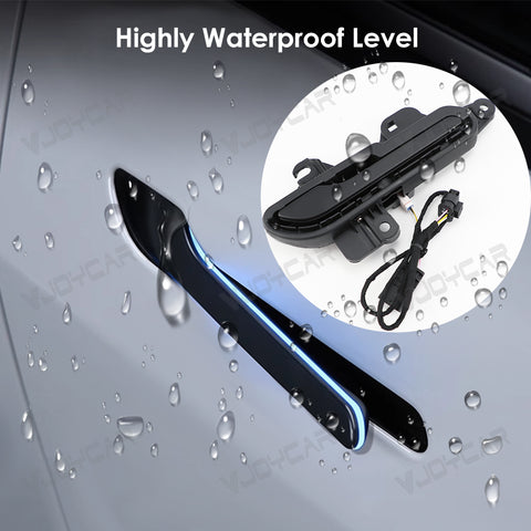 2025 Newest 7th Generation Wireless Auto Door Handle for Tesla Model Y 3 Y Juniper 3 Highland Colorful LED Auto Presenting Welcome Mode